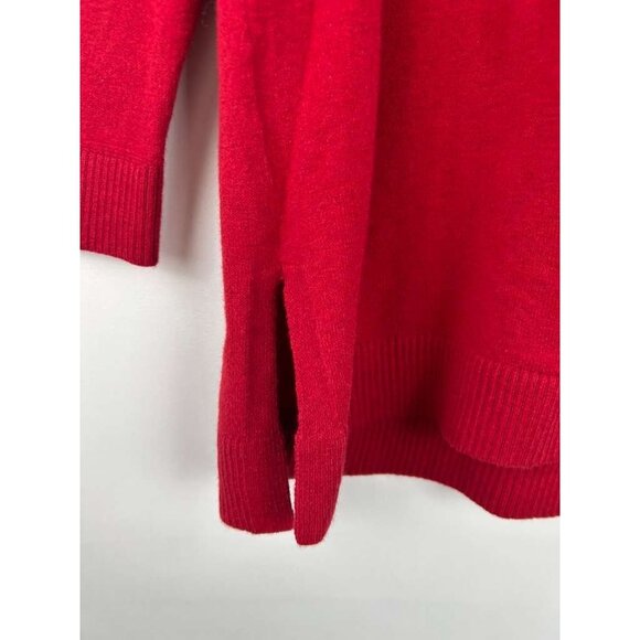 J Jill Women's Medium Red Sweater Long Sleeve Round Neck Pullover - Picture 11 of 11